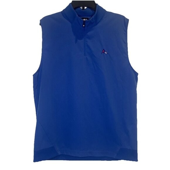 FootJoy Performance Men's Blue 1/4 Zip Polyester Wind Golf Best Sz M - Picture 1 of 9
